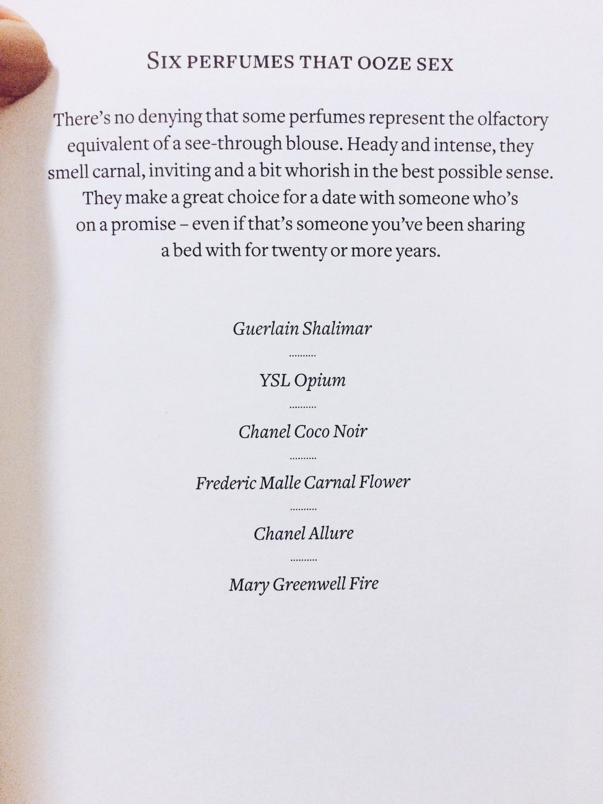 Six Perfumes That Ooze Sex